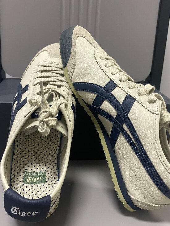 Men’s Onitsuka Tiger Mexico 66 Birch Navy Retro Sneakers Athletic Shoes main image 8